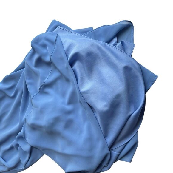 Vintage Chadwick’s Periwinkle Ruffle Slip Dress 6 | Y2K Coquette Fairy Formal - Picture 6 of 8